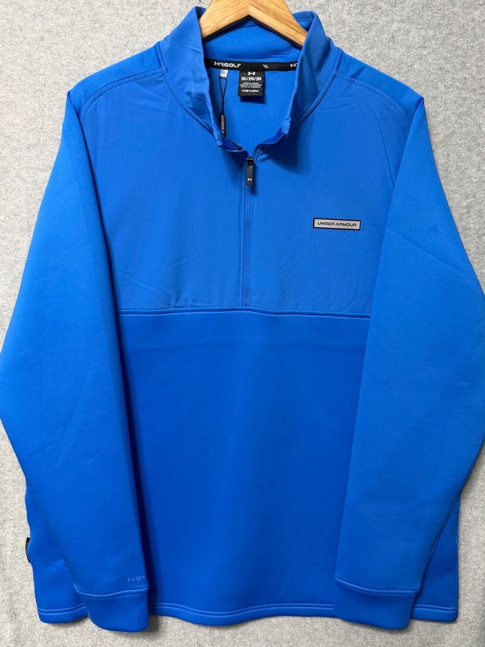 Under Armour Men’s Drive Pro Hybrid Golf 1/2 Zip 2XL Blue NWT $90
